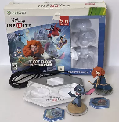 Disney Infinity Toy Box Starter Pack 2.0  - Xbox 360 Stitch Merida • $12.73