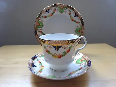 Vintage  Collingwood Hand Painted Imari Style Bone China Tea Trio C1937-1957 • £7.99