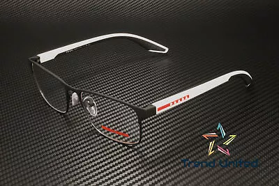 PRADA LINEA ROSSA PS 50PV DG01O1 Black Rubber Demo Lens 55 Mm Men's Eyeglasses • $147.99