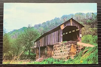 Little Muskingum River Valley Covered Bridge Monroe Ohio Color Postcard Unused • $2