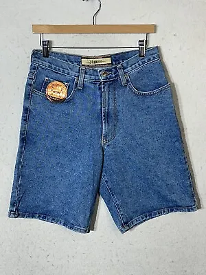 Vtg Z. Cavaricci Blue Jean Shorts New With Tag Mens Sz 31 Straight Leg Cotton • $17.49