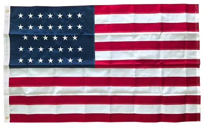 3x5 Ft Embroidered Nylon 34 STARS Gettysburg Flag US Civil War USA (Linear) • $17.76