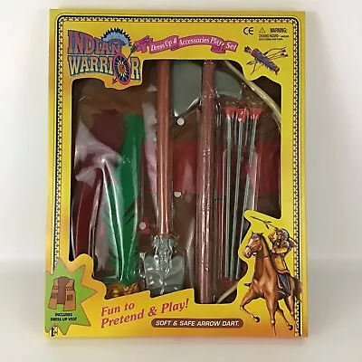 Indian Warrior Dress Up Accessories Play Set Costume Halloween Vintage New 70's • £91.04
