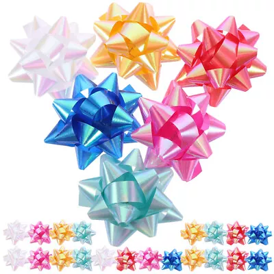 Mini Bows 70pcs Gift Pull Bows Wedding Present Baskets Mixed Color Christmas • $9.01