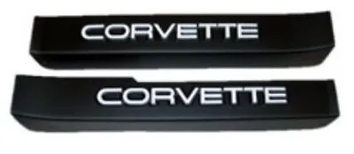 1984-1987 Corvette C4 Black With White Letters Door Sill Ease Covers • $105.95