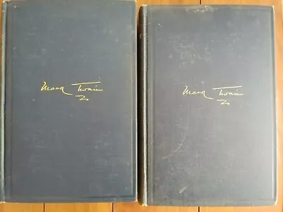 Mark Twain's Autobiography Volumes 1 And 2 Vintage Hardcover Set 1924 Edition • $25