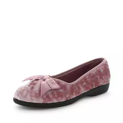 NEW Panda Emilyn Silk Slippers Womens Comfy Ballet Bow Detail Slip On • $39.95