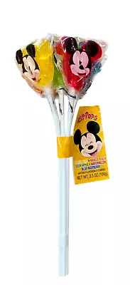 Disney Park Candy Mickey Lollipops 5pc Lemon Lime Mango Peach Apple Watermelon • $19.95