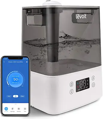 LEVOIT Cool Mist Humidifier 6Liter Smart WiFi Top Fill Ultrasonic Works W/ Alexa • $101.45