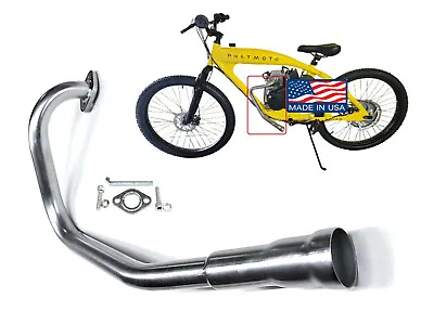 Exhaust Header For Phatmoto Rover Motorized Bicycle & ALL TERRAIN Fat Tire 2022 • $72.80