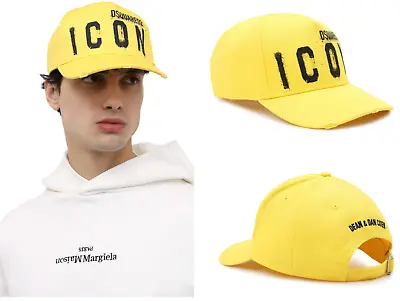 DSQUARED2 Be Icon Spray Paint Baseball Cap Hat Cap Baseball Trucker Hat • $257.53