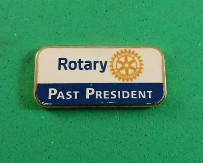 LAPEL PIN: Rotary International:  PAST PRESIDENT - Magnetic Back • $19.95