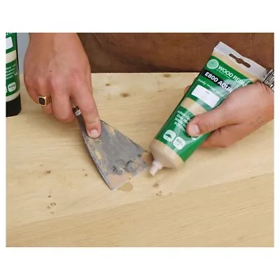 WOOD REPAIR Paste Filler E800 AQUA+ Knot Crack Ready Mix Repair - 400 Grams Tube • £23.99