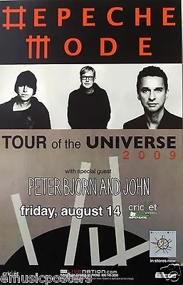 DEPECHE MODE  TOUR OF THE UNIVERSE 2009  SAN DIEGO CONCERT POSTER -80's New Wave • $29.49