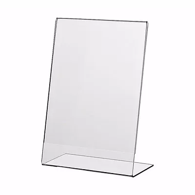 A4 Poster Holder Acrylic Sign Perspex Portrait Menu Display Stand Pack Of 5  • £21.50