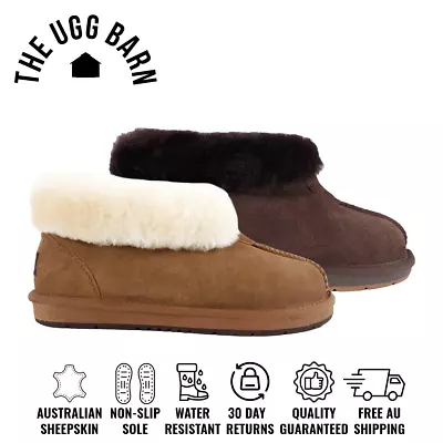 UGG Premium Suede Classic Slippers | Water Resistant | Non-Slip | Women | Men • $55