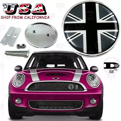 Fit All MINI Cooper R50 R55 R56 R57 R58 R60 Front Grill Badge W/ Holder UK Flag • $12.49