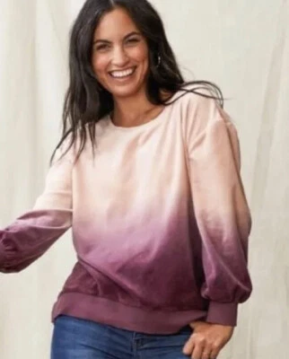 $29.99 • Buy NWT Womens Matilda Jane Just Imagine Dip Dye Velour Sweater Top Size L Large