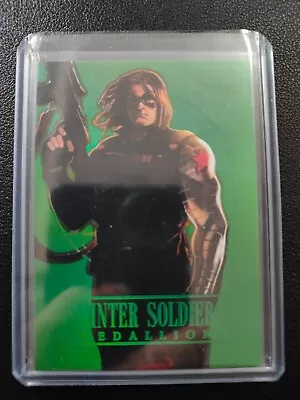 Winter Soldier 2022 Fleer Ultra Avengers Emerald Medallion 02/10 Precious Gems • $102.50