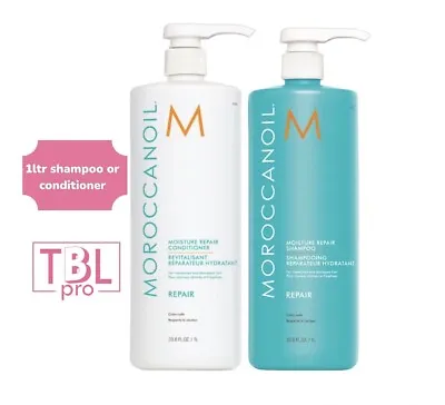 Moroccanoil Moisture Repair Shampoo 1Ltr. Or Conditioner 1Ltr. /33.8FL.OZ NEW • £39.99