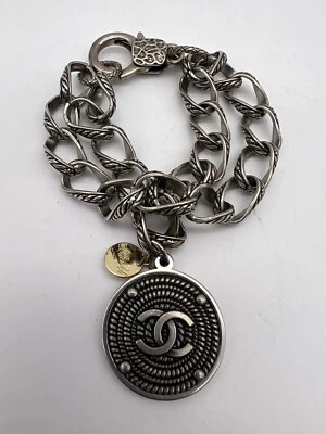 $129.99 • Buy Idlewild Jewelry Company Vintage Chanel Charm Double Chain Bracelet