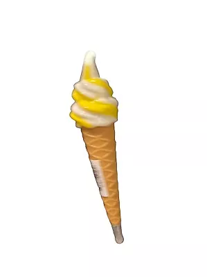 Yellow Ice Cream Cone Ballpoint Pen Refrigerator Fridge Magnet Blue Ink • $5.99