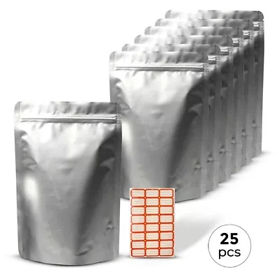 10 Mil Thick 25 Pc Mylar Bags 1 Gallon (10 X14 ) • $14