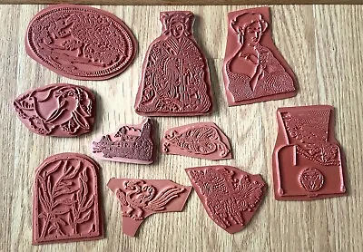 Unmounted Rubber Stamps Lot Of 10 Dragon Themed • $6.95