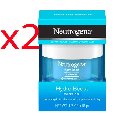 X2 Pack Neutrogena Hydro Boost Hyaluronic Acid Water Gel Face Moisturizer 1.7 • $25.10