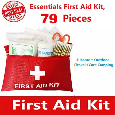 79 PCS Mini First Aid Kit 79Pieces Small First Aid Kit Includes Emergency Tape • $6.99