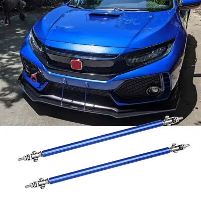 For Honda Civic Type R Accord Bule Front Bumper Splitter Strut Rods Support Bars • $15.62