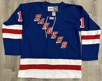 CCM Vintage Hockey New York Rangers Ed Giacomin #1 Hockey Jersey Size 54 • $299.99