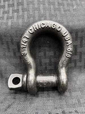 Chicago 5/8 In. 3-1/4 Ton Anchor Shackle Screw Pin - Black • $19