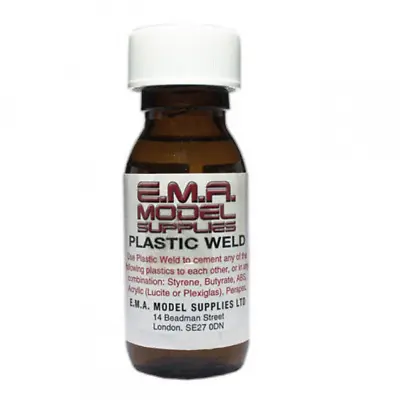 EMA Plastic Weld Suitable For Most Plastics 57ml Ideal For Evergreen / Plastruct • £4.50