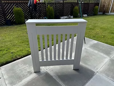 White Wood Radiator Cover MDF Grill Shelf Cabinet Modern Traditional Furniture • £25