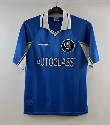 Chelsea Home Football Shirt 1997/99 Adults Medium Umbro A179 • £99.99
