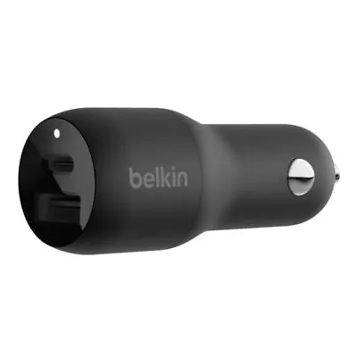 Belkin 37w Dual Car Charger - USB-C & USB-A PPS - CCB004BTBK • $26.99