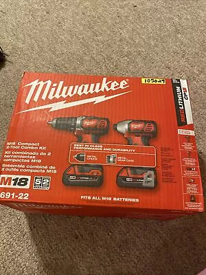 Milwaukee 2691-22 M18 Li-Ion 18V Compact Drill & Impact Driver Kit • $185