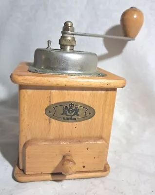 Vintage German ZASSENHAUS Coffee Record Grinder Coffee Bean Grinder Country Deco • $26