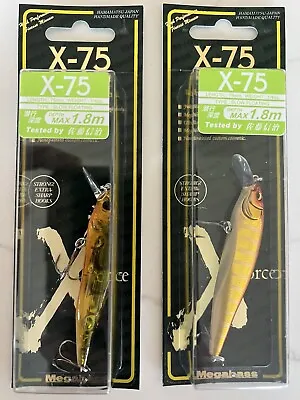 New Megabass X-75 X-nanahan (sp-c) Shrimp Jerk Baits Oneten USA Lot Of 2 Baits • $24.99