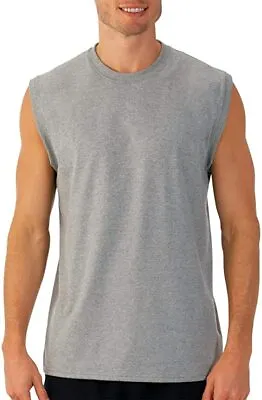 Fruit Of The Loom Men Sleeveless Muscle T-Shirt S-4XL 3 Colors - Fast Free S&H • $11.90