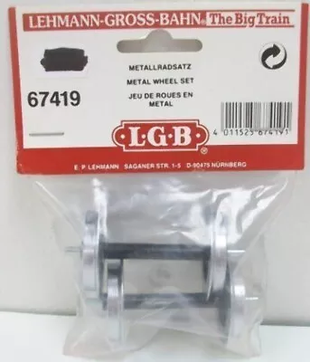 LGB 67419 G Scale Metal Solid Wheel Set (2-Piece) • $30.95