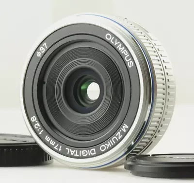 N. MINT  Olympus M.Zuiko Digital 17mm F/2.8 Pancake Lens W/caps From Japan FedEx • $98.70