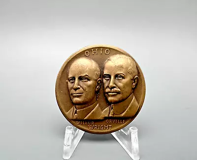 Medallic Art Co Statehood Bronze Medal Wright Brothers Ohio - A251 • $18