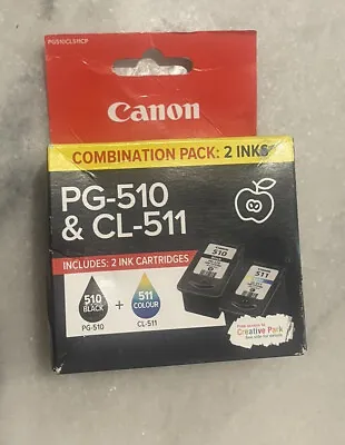 Genuine PG-510 Black And CL- 511 Colour Duo Pack Inks. • $45.50