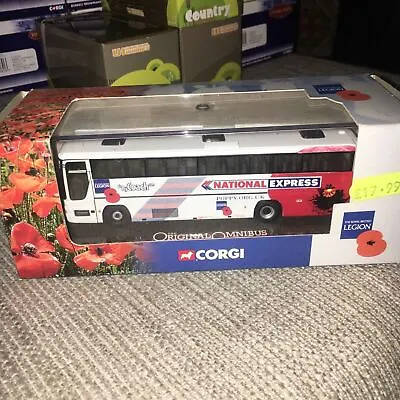 Corgi O43305 Plaxton Premier National Express British Legion Poppy Appeal MINT • £25.99