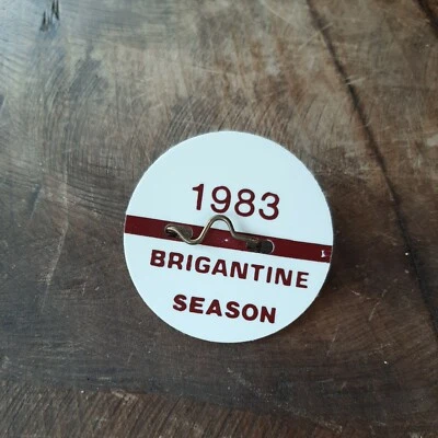 $27.23 • Buy Brigantine New Jersey 1983 Beach Tag Badge 