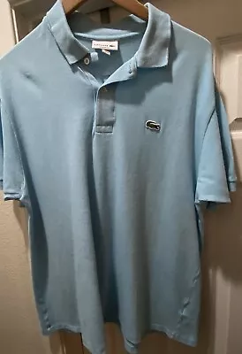 Izod Lacoste Alligator Polo Golf Shirt Vintage Alligator Light Blue XL • $28.95