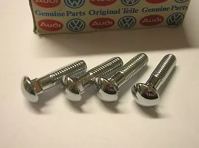 1 Nos Vw Chrome Bumper Screw - Vw Typ1 Beetlle Bug Cox 1200 - 1952 - 1967 - Nos • $19