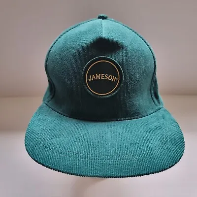 Jameson Irish Whiskey Corduroy Cap Hat Colour Green Adjustable Rear Logo Front • $22.50